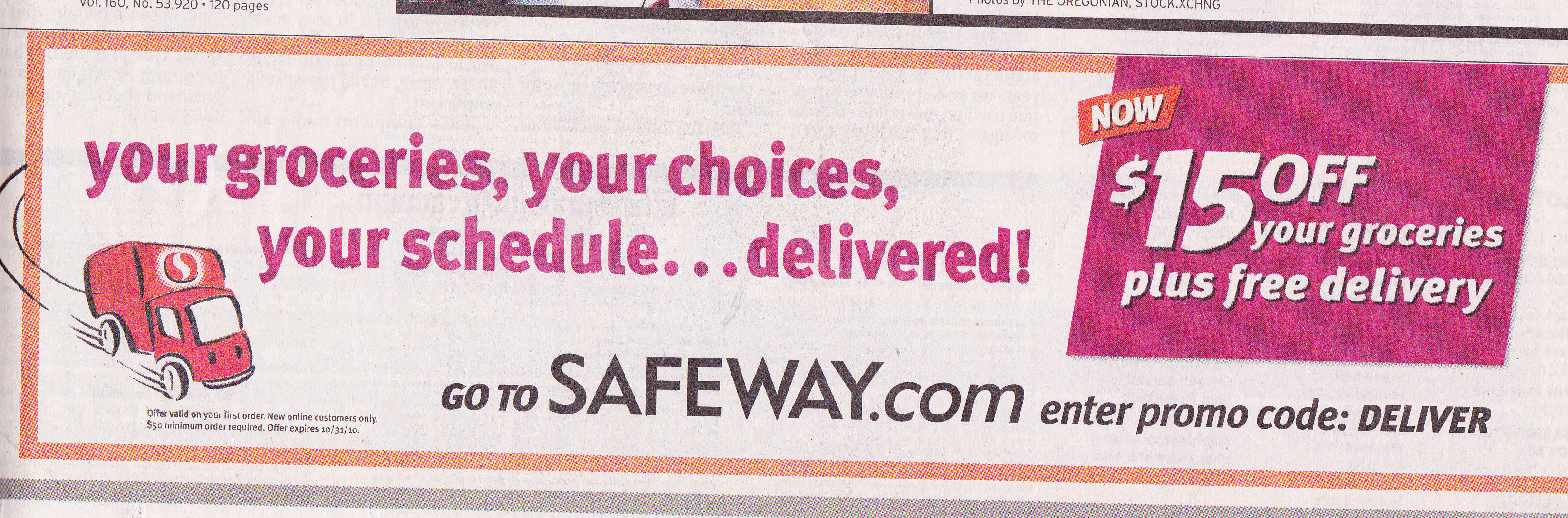 Safeway Delivery Ad