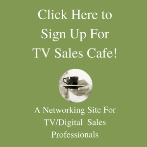 Television salespeople: sign up for TV Sales Cafe